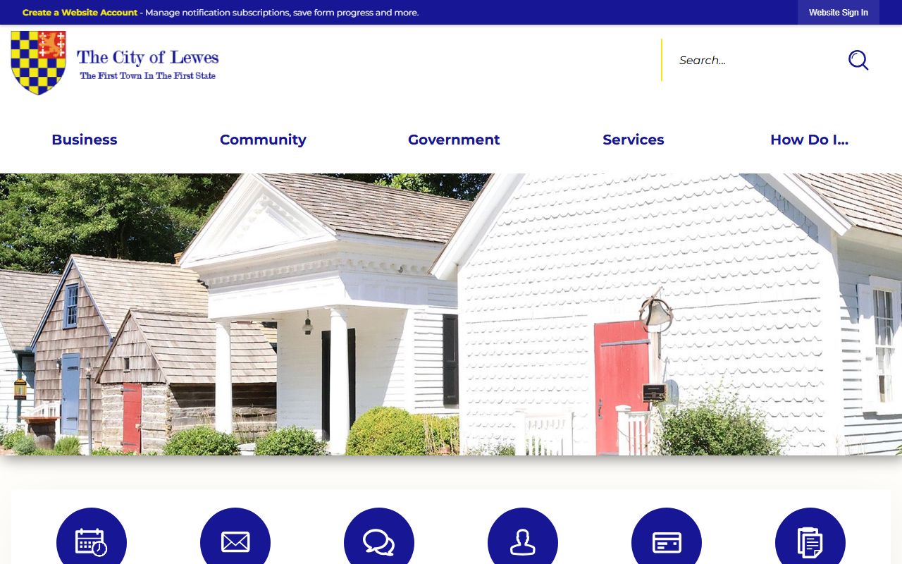 Lewes Delaware city homepage Phone Directory